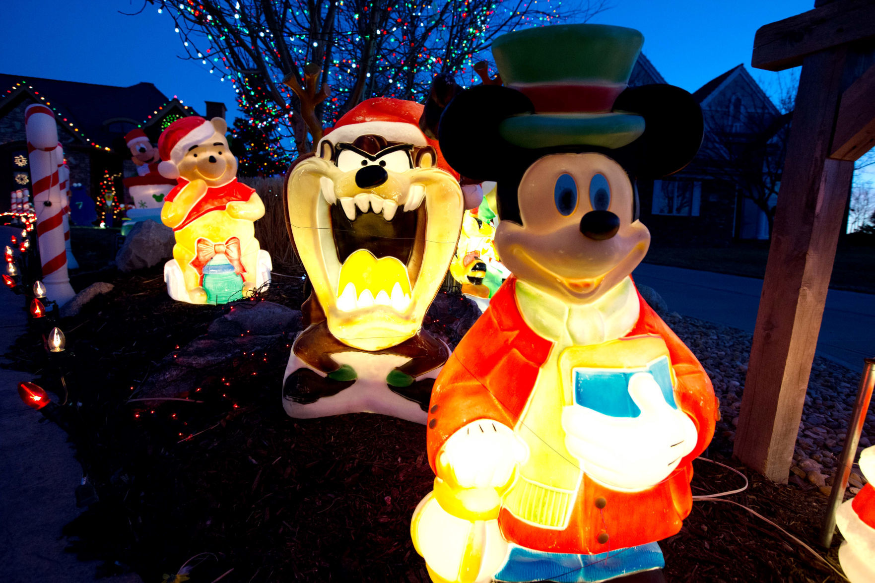 Christmas figures on display at a home near 251st and Capital Circle.